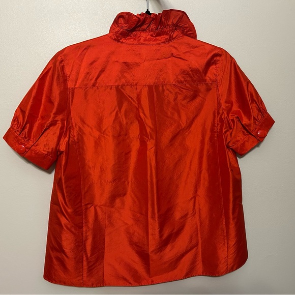 J Crew Silk Ruffled Women's Top - Picture 4 of 4